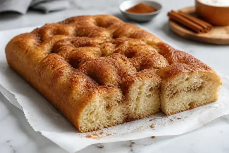 Cinnamon Focaccia Bread – Soft, Fragrant, and Comforting
