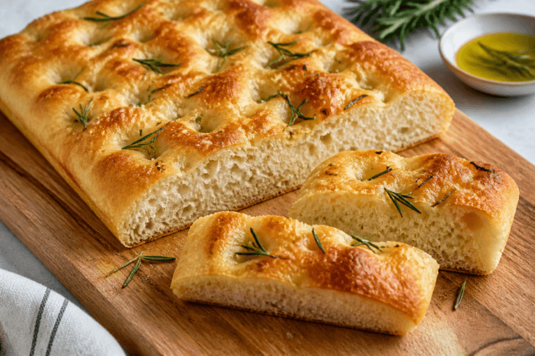 Easy Homemade Focaccia Bread Recipe – Soft, Chewy, and Perfectly Crispy