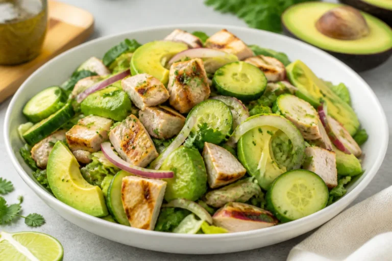 Fresh Chicken Cucumber Avocado Salad for Summer – Cool, Bright, and Satisfying