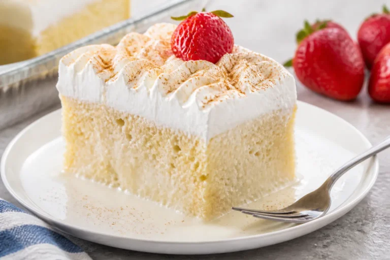 Tres Leches Cake Recipe with Box Cake That Everyone Asks For – Easy, Moist, Crowd-Pleasing Dessert