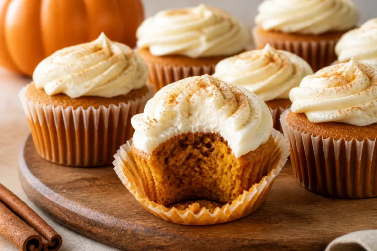 Pumpkin Muffins with Cream Cheese Frosting Recipe – Soft, Spiced, and Cozy