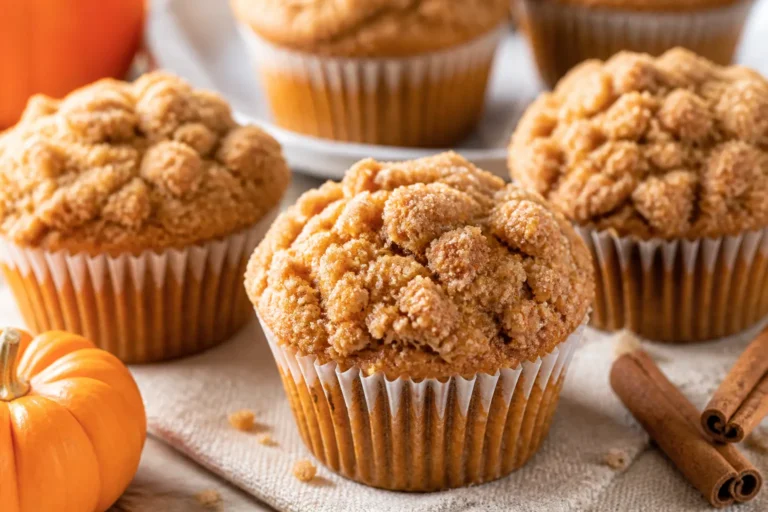 Bakery Style Pumpkin Streusel Muffins Recipe – Soft, Tall, and Perfectly Spiced