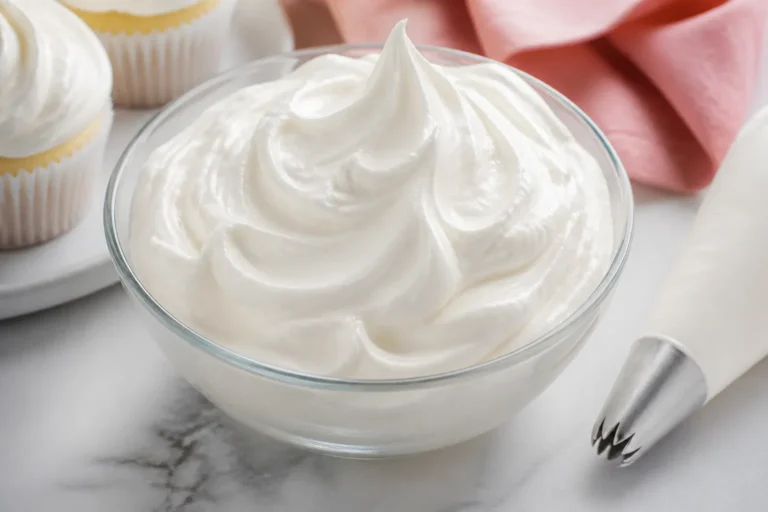 Best Stable Whipped Cream Frosting Recipe (Perfect for Cakes & Cupcakes) – Light, Fluffy, and Holds Its Shape