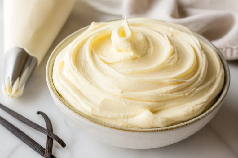 Vanilla Buttercream Frosting – Smooth, Fluffy, and Foolproof
