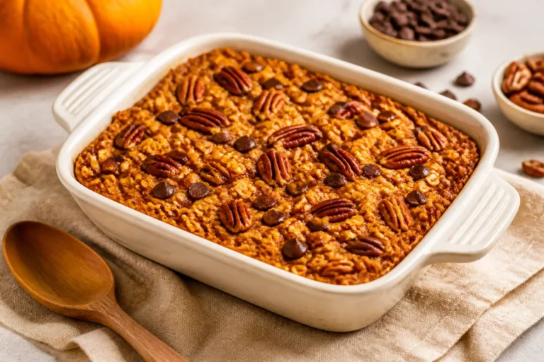 Pumpkin Baked Oatmeal – Cozy, Make-Ahead Breakfast