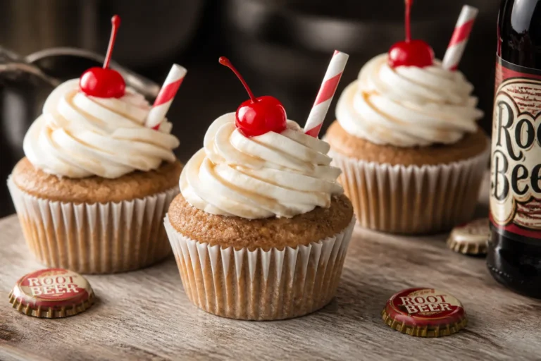Root Beer Float Cupcakes – A Fizzy Twist on a Classic Treat