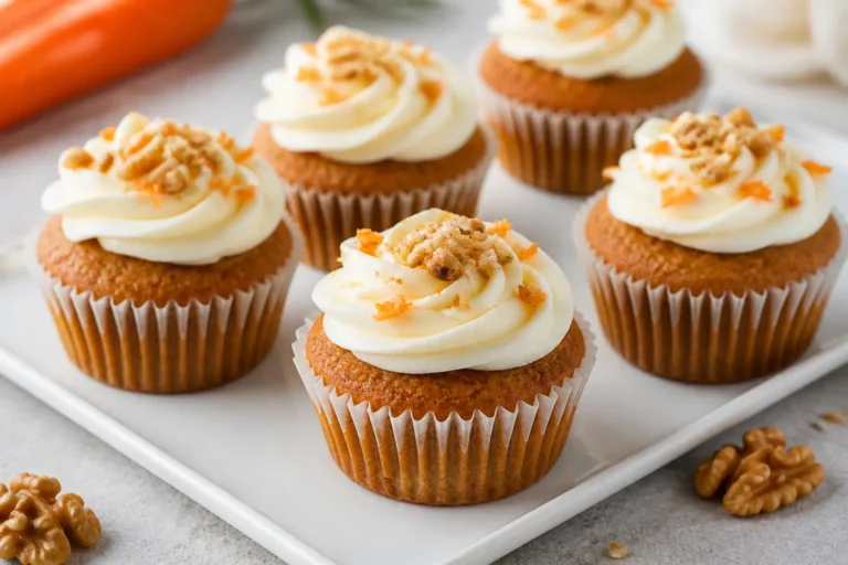 Easy Gluten Free Carrot Cake Cupcakes with Cream Cheese Frosting ⭐ – Simple, Moist, and Crowd-Pleasing