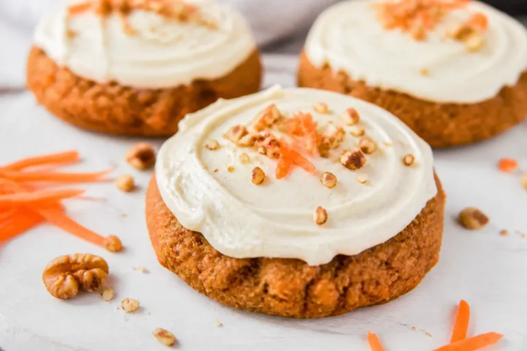 Soft Gluten Free Carrot Cake Cookies with Cream Cheese Frosting ⭐ – Tender, Cozy, and Easy