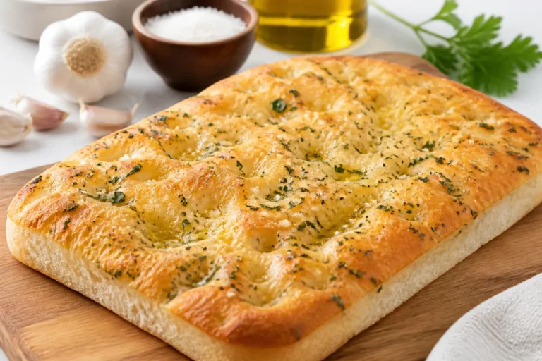 Best Classic Garlic Bread Focaccia – Golden, Garlicky, and Perfectly Chewy